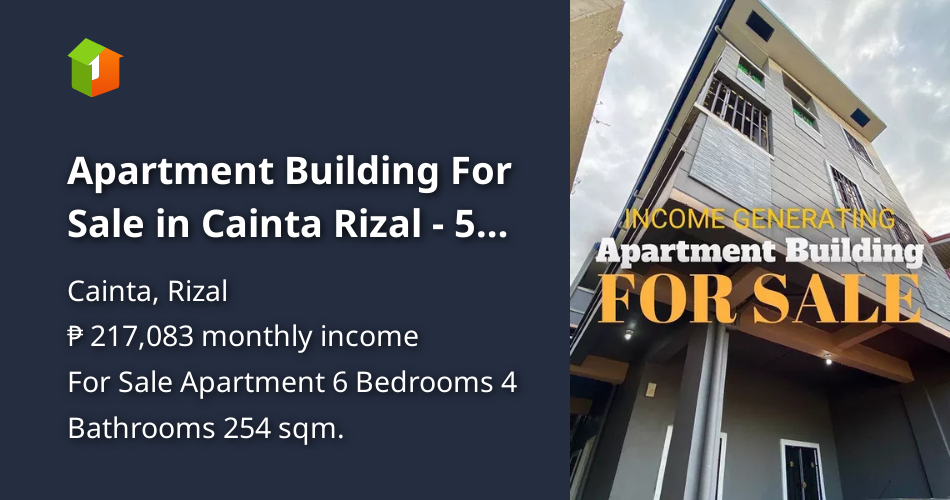 Apartment Building For Sale in Cainta Rizal 5 units rental [Condo 🏙️