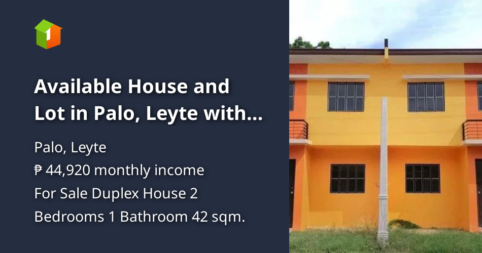 Available House and Lot in Palo, Leyte with 2 Bedrooms [House and Lot 🏘
