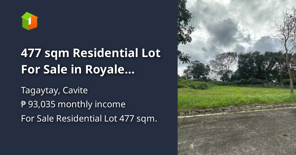 477 sqm Residential Lot For Sale in Royale Tagaytay Estates, Tagaytay ...