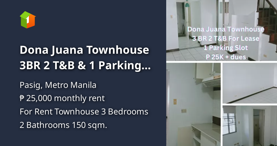 Dona Juana Townhouse 3BR 2 T&B & 1 Parking Slot [House and Lot 🏘️
