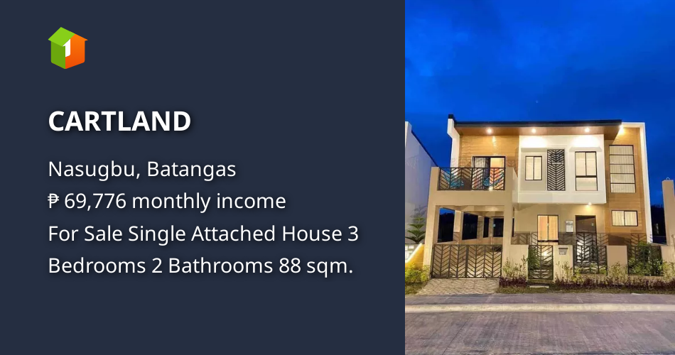 CARTLAND [House and Lot 🏘️] (June 2024) in Nasugbu, Batangas for sale