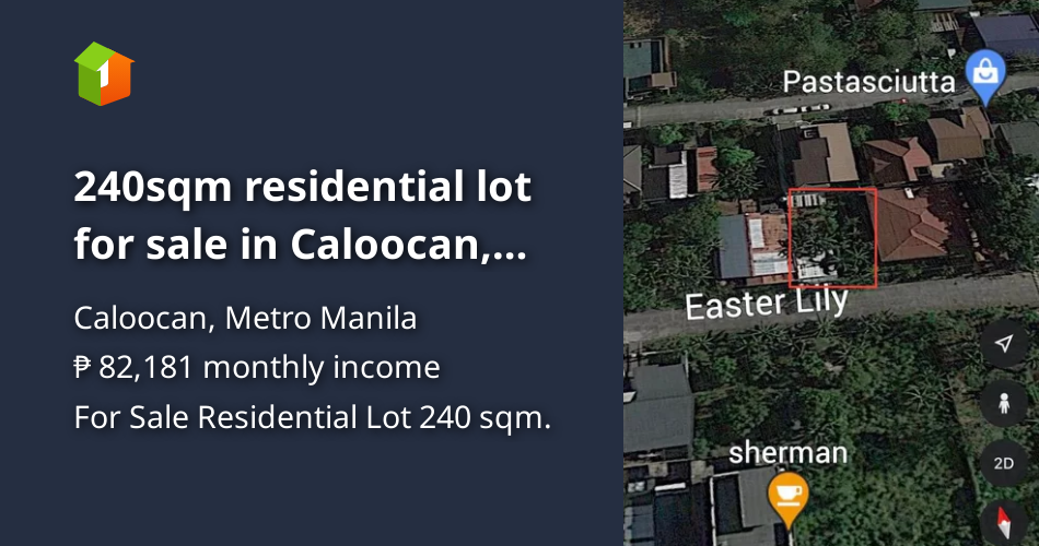 240sqm residential lot for sale in Caloocan, Metro Manila [Lot 🚜] (June