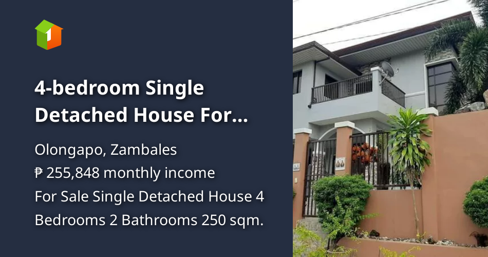 4bedroom Single Detached House For Sale in Olongapo Zambales [House