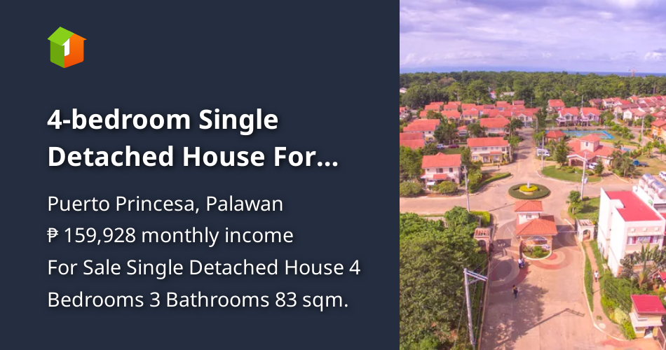 4bedroom Single Detached House For Sale in Puerto Princesa Palawan