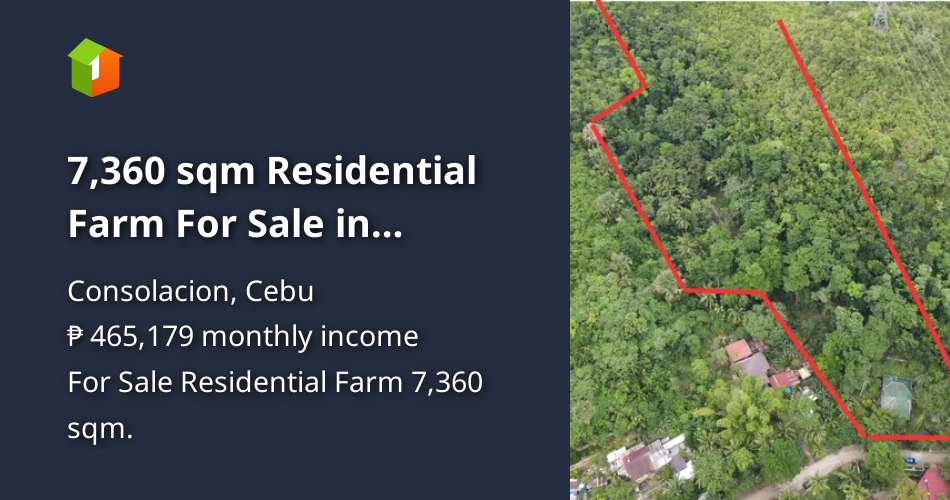 7,360 sqm Residential Farm For Sale in Consolacion Cebu [Lot 🚜
