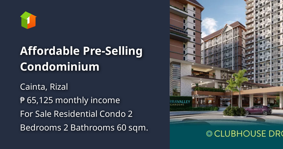 Affordable Pre-Selling Condominium [Condos 🏙️] (January 2024) in Cainta ...