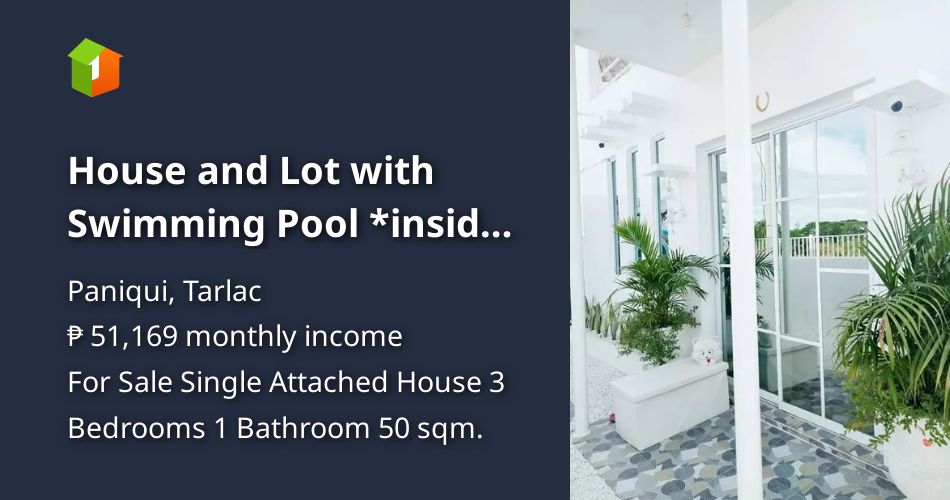 House and Lot with Swimming Pool *inside Subdivision* [House and Lot 🏘️