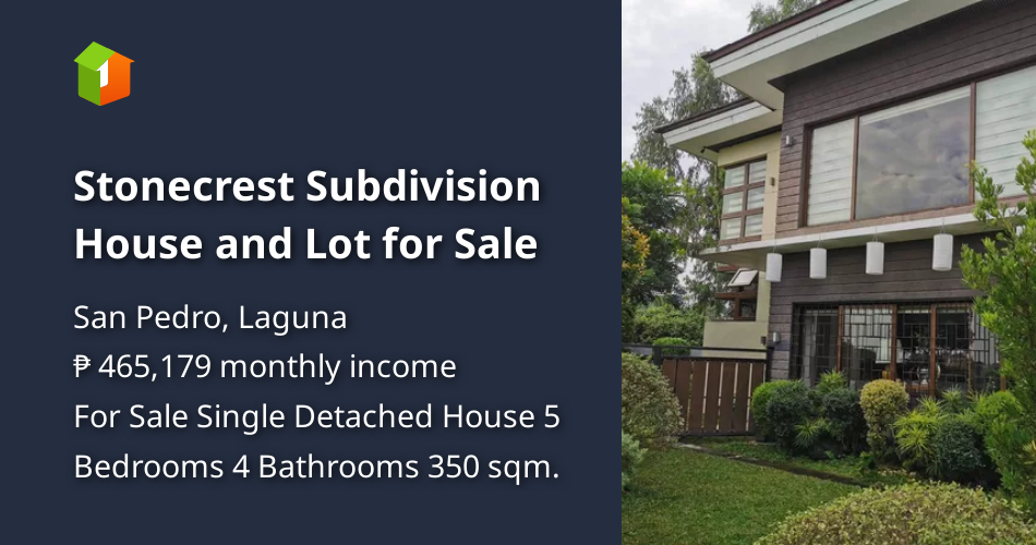 Stonecrest Subdivision House and Lot for Sale [House and Lot 🏘️] (June 2021) in San Pedro