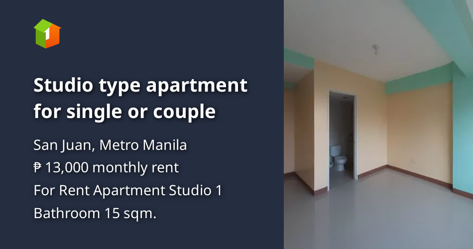 Studio type apartment for single or couple [Condo 🏙️] (February 2022) in San Juan, Metro Manila