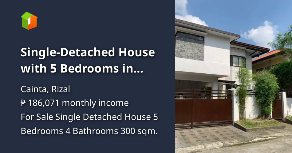 SingleDetached House with 5 Bedrooms in Village East, Cainta [House