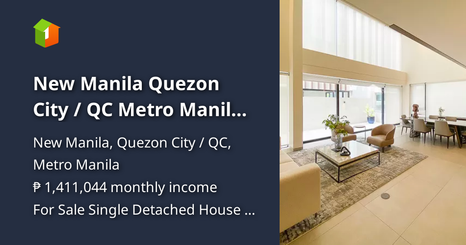New Manila Quezon City / QC Metro Manila House for Sale! [House and Lot