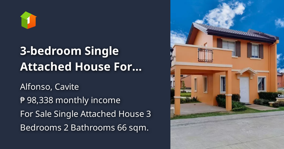 3bedroom Single Attached House For Sale in Alfonso Cavite [House and