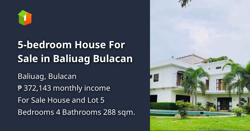 5bedroom House For Sale in Baliuag Bulacan [Houses and Lots 🏘️