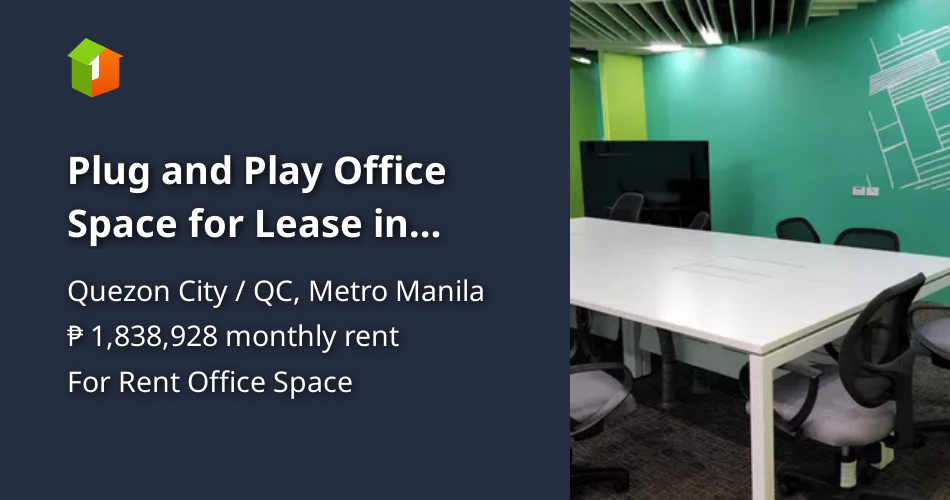 Plug and Play Office Space for Lease in Quezon City 150 Seats