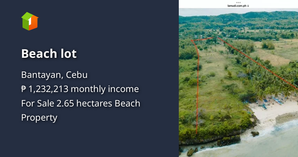 Beach lot [Beach Property 🏖️] (September 2022) in Bantayan, Cebu for sale