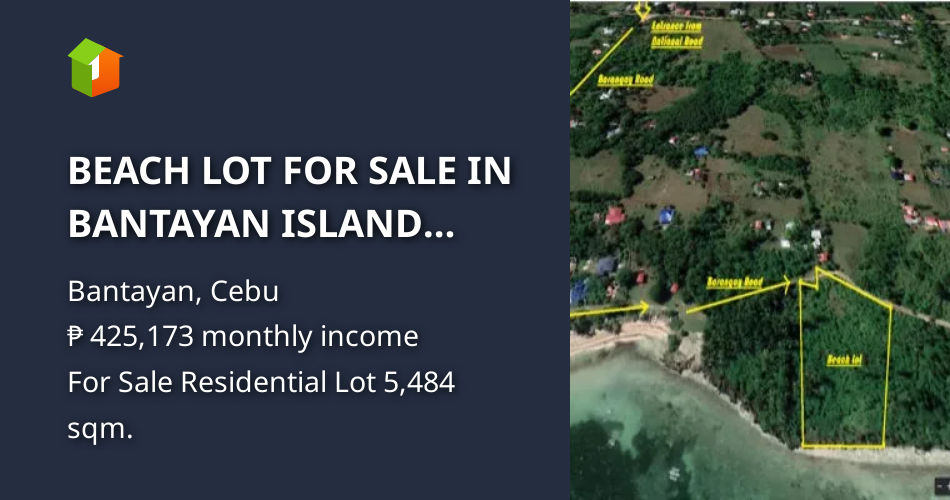 BEACH LOT FOR SALE IN BANTAYAN ISLAND CEBU [Lot 🚜] (May 2024) in