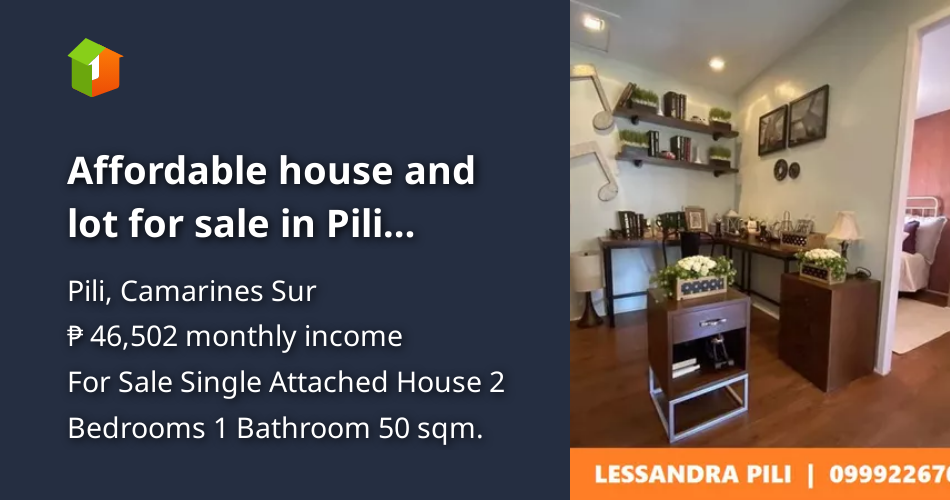 Affordable house and lot for sale in Pili Camarines Sur [House and Lot