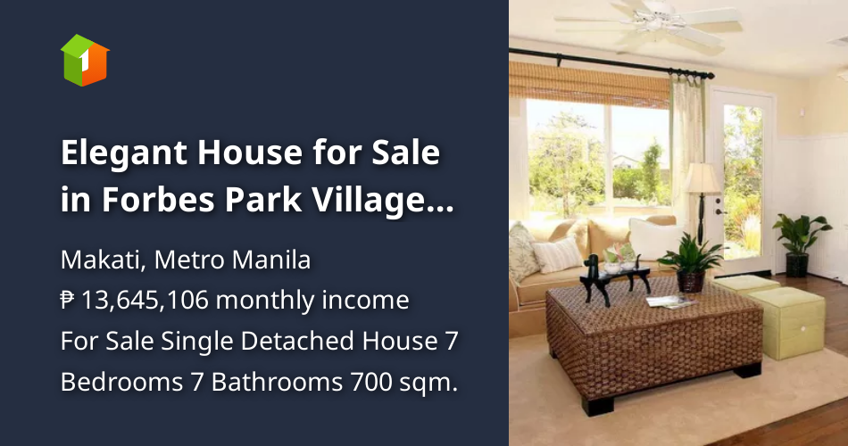 Elegant House for Sale in Forbes Park Village Makati City [House and