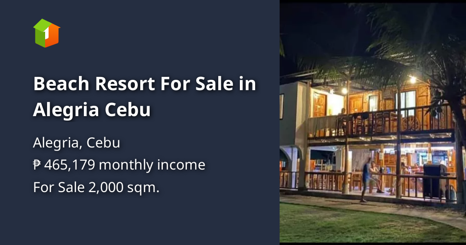 Beach Resort For Sale In Alegria Cebu Beach Property 🏖️ January 2023