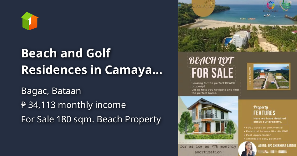 Beach and Golf Residences in Camaya Coast [Beach Property 🏖️] (October 2023) in Bagac, Bataan