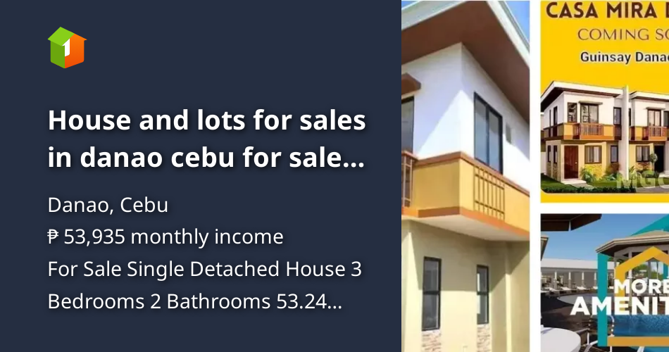 House and lots for sales in danao cebu for sales in single detached