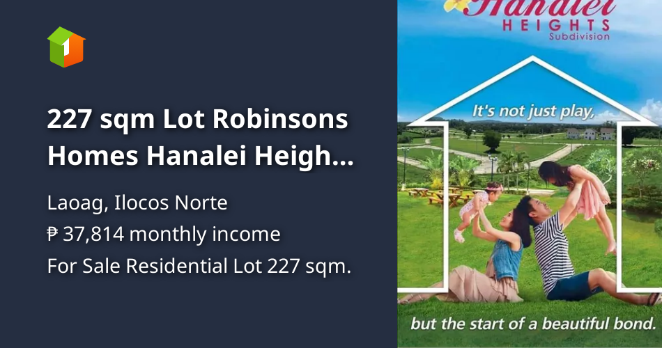 227 sqm Lot Robinsons Homes Hanalei Heights Sale in Laoag Ilocos Norte