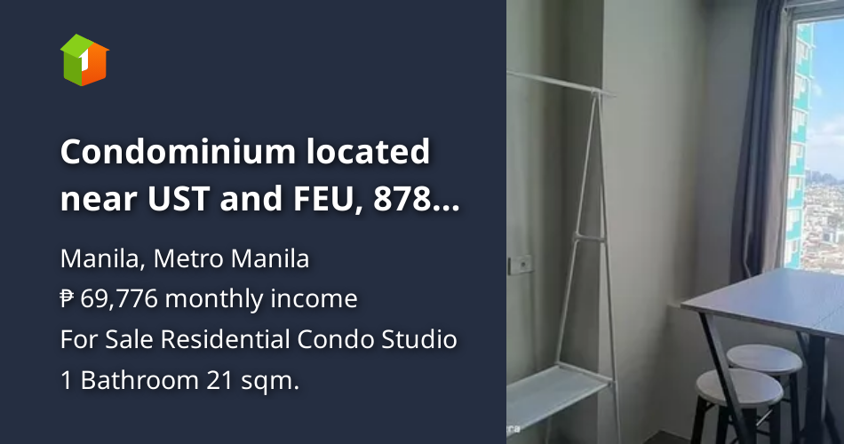 Condominium located near UST and FEU, 878 Espana Boulevard. [Condo 🏙️