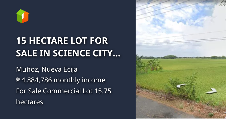 15 HECTARE LOT FOR SALE IN SCIENCE CITY OF MUNOZ ALONG NATIONAL HIWAY