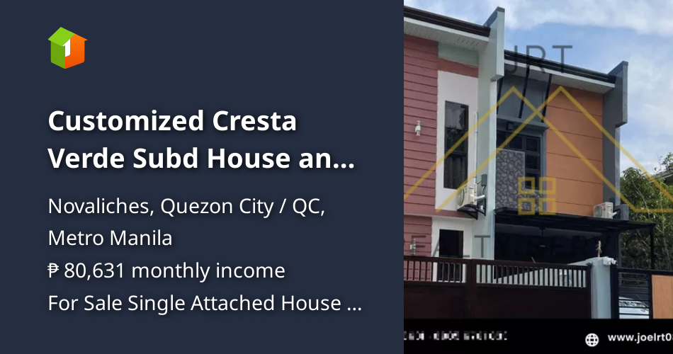 Customized Cresta Verde Subd House and Lot for Sale, Quezon City ...