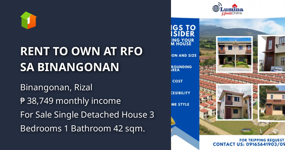 RENT TO OWN AT RFO SA BINANGONAN [House and Lot 🏘️] (November 2021) in