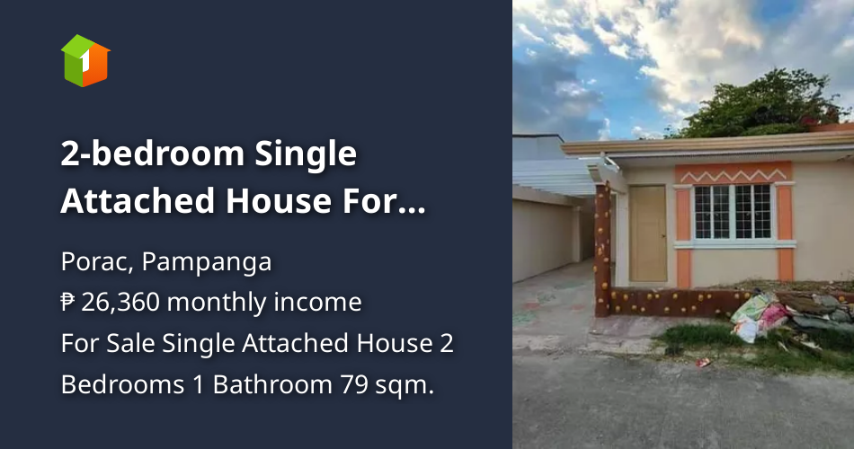 2bedroom Single Attached House For Sale in Fiesta Porac Pampanga