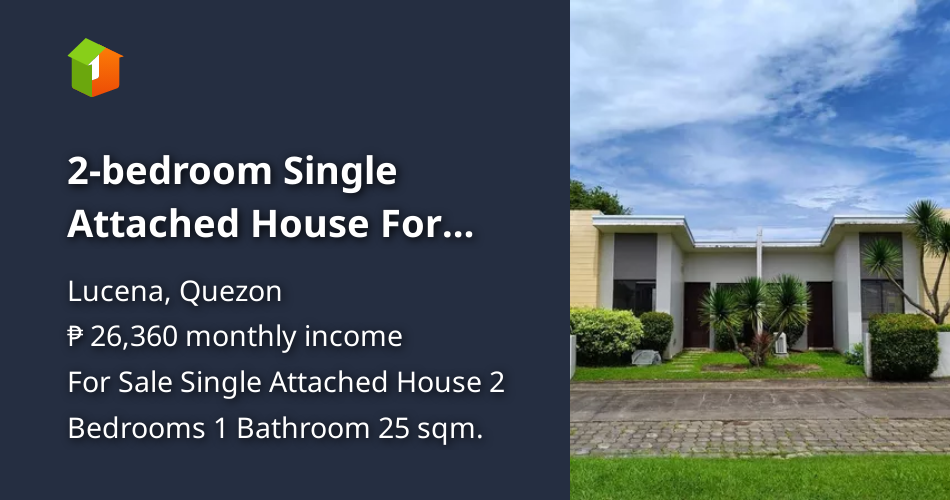 2bedroom Single Attached House For Sale in Lucena Quezon [House and