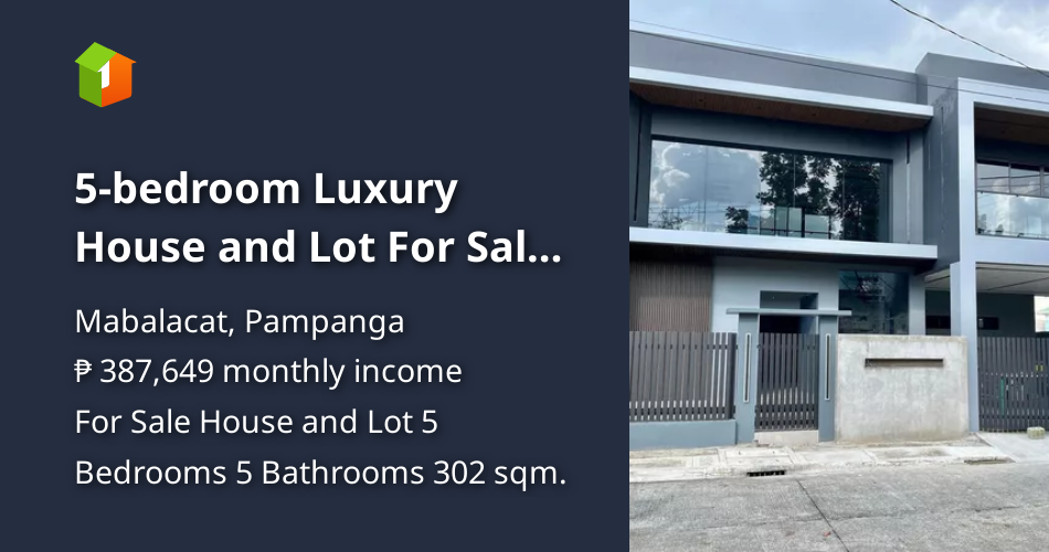 5bedroom Luxury House and Lot For Sale located at Clark Manor Dau