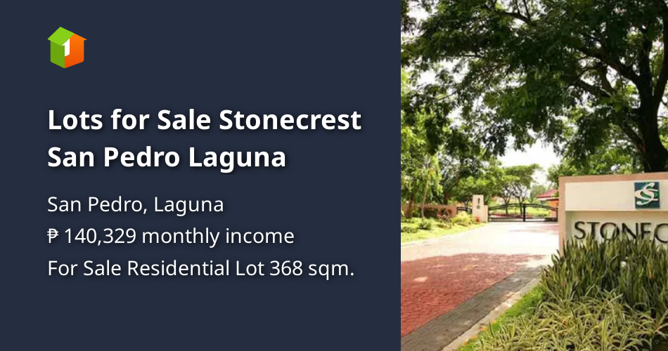 Lots for Sale Stonecrest San Pedro Laguna [Lot 🚜] (July 2022) in San Pedro, Laguna for sale