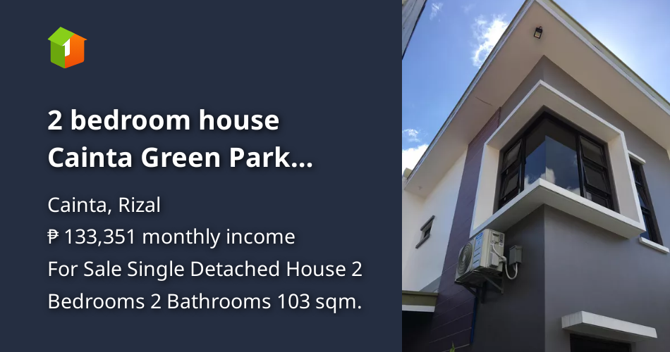 2 bedroom house Cainta Green Park Village [House and Lot 🏘️] (December