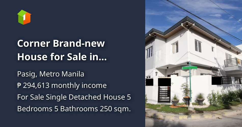 Corner Brandnew House for Sale in Greenwoods Pasig [House and Lot 🏘️