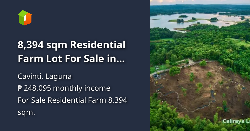 8,394 sqm Residential Farm Lot For Sale in Cavinti laguna Philippines