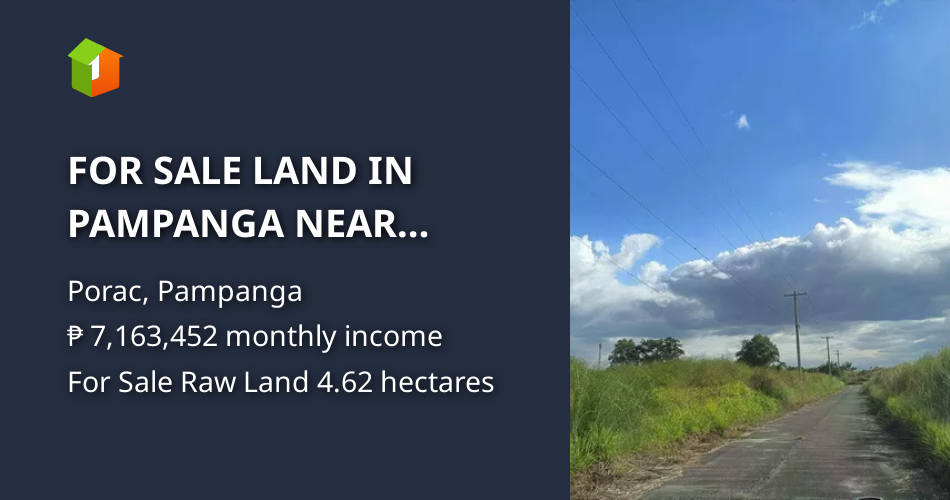 FOR SALE LAND IN PAMPANGA NEAR CLARK AND MONTCLAIR [Lot 🚜] (September