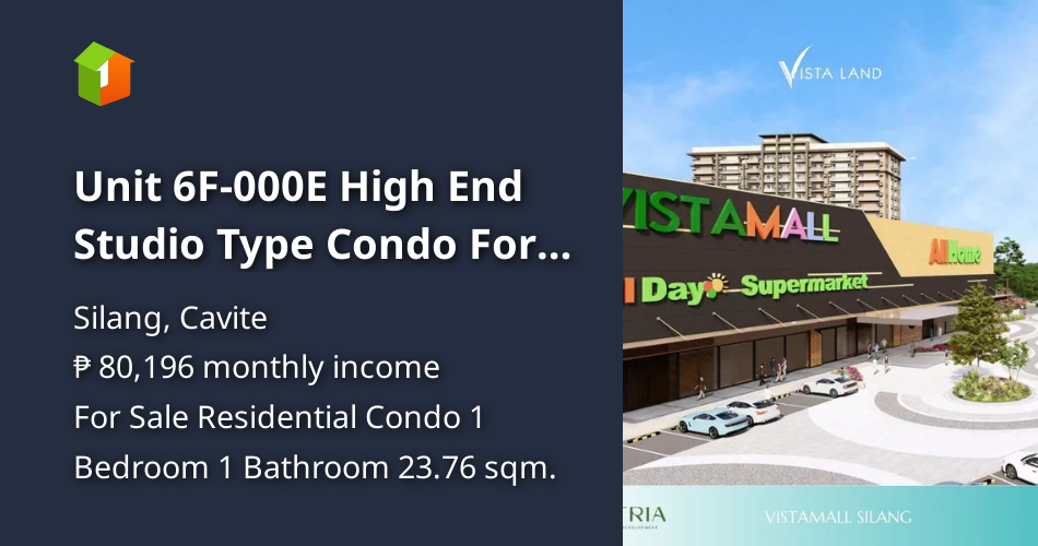 Image showcasing Unit 6F-000E High End Studio Type Condo For Sale in Zentria ...
