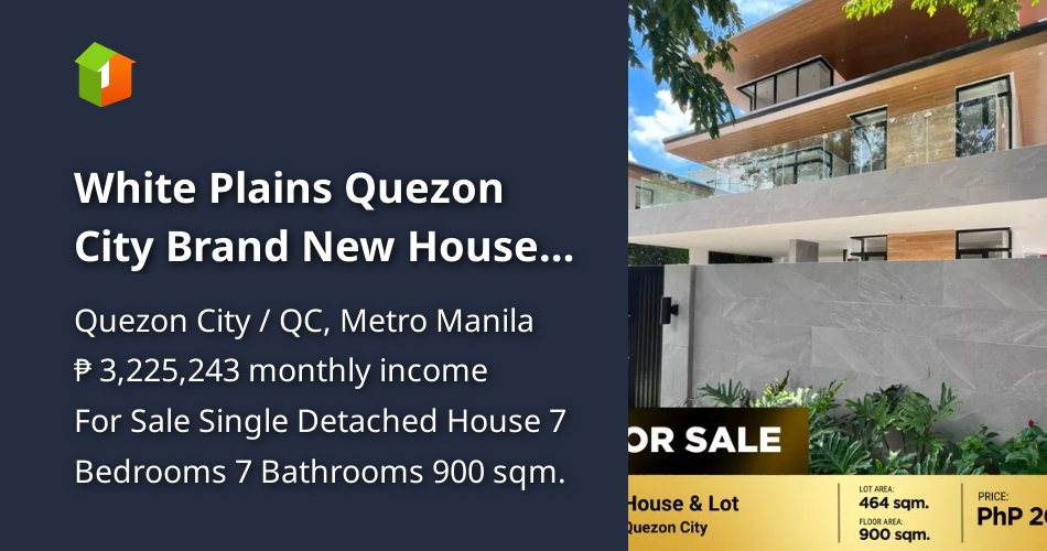 White Plains Quezon City Brand New House and Lot [House and Lot 🏘️