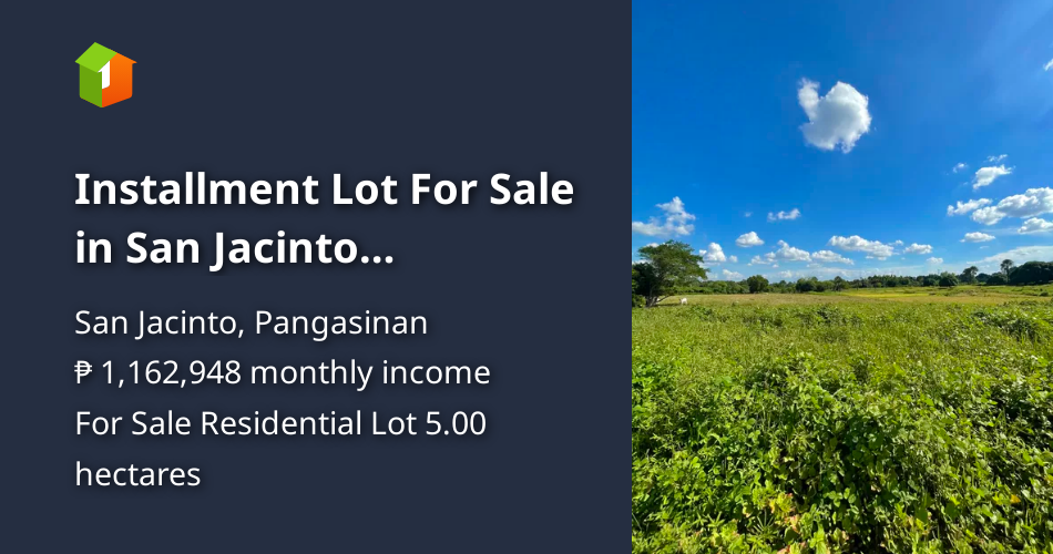 Installment Lot For Sale in San Jacinto Pangasinan. Zero Downpayment