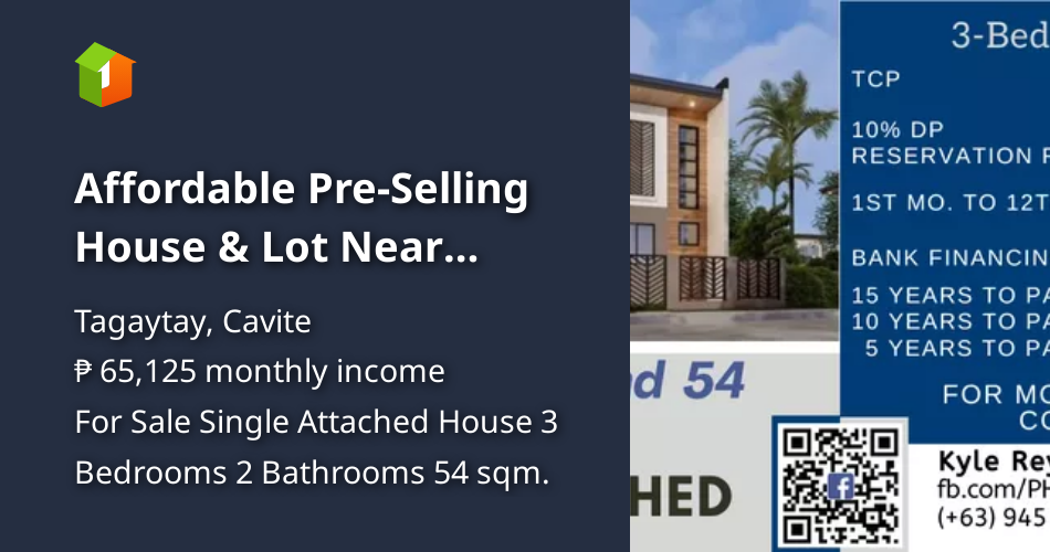 Affordable PreSelling House & Lot Near Tagaytay City [House and Lot 🏘️] (February 2023) in