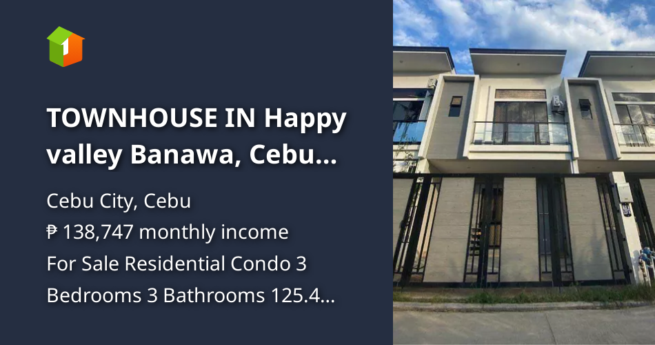 TOWNHOUSE IN Happy valley Banawa, Cebu City [Condos 🏙️] (February 2024