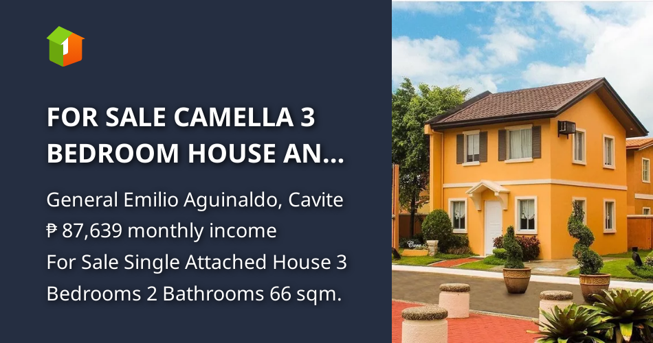 FOR SALE CAMELLA 3 BEDROOM HOUSE AND LOT!! in Silang Cavite [House and