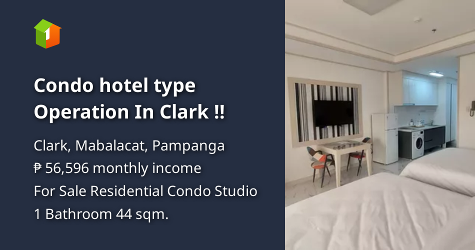 Condo hotel type Operation In Clark !! [Condo 🏙️] (July 2024) in Clark