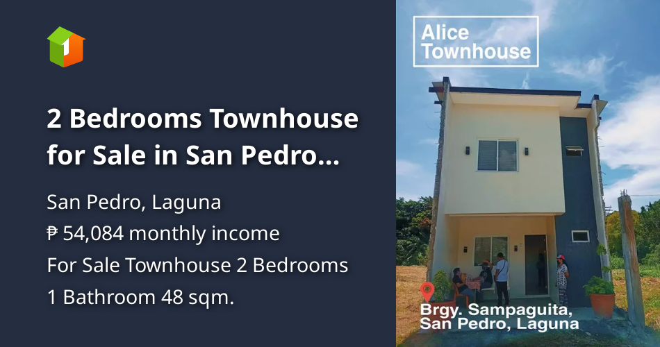 2 Bedrooms Townhouse for Sale in San Pedro Laguna [House and Lot 🏘️