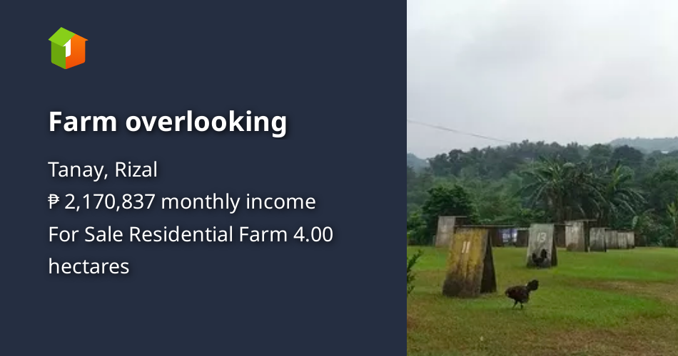 Farm overlooking [Lots 🚜] (September 2023) in Tanay, Rizal for sale