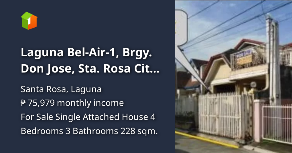 Laguna Bel-Air-1, Brgy. Don Jose, Sta. Rosa City, Laguna [Houses and ...