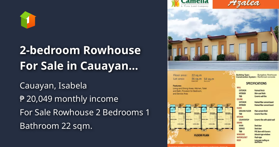 2bedroom Rowhouse For Sale in Cauayan Isabela [House and Lot 🏘️