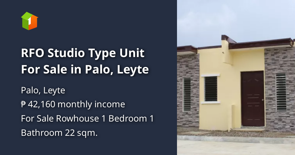 RFO Studio Type Unit For Sale in Palo, Leyte [House and Lot 🏘️] (August